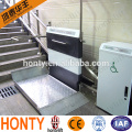 hydraulic indoor or outdoor inclined wheelchair stair lift for disabled